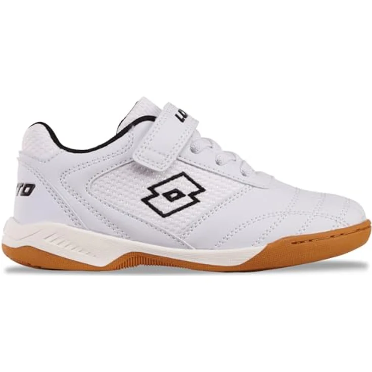 Lotto WHIZZER K Kinder Low Top Sneaker 2600120K, Laufschuhe mit Reax Dämpfung, Weiss/Schwarz, Schuhgröße 31 EU – Bild 1