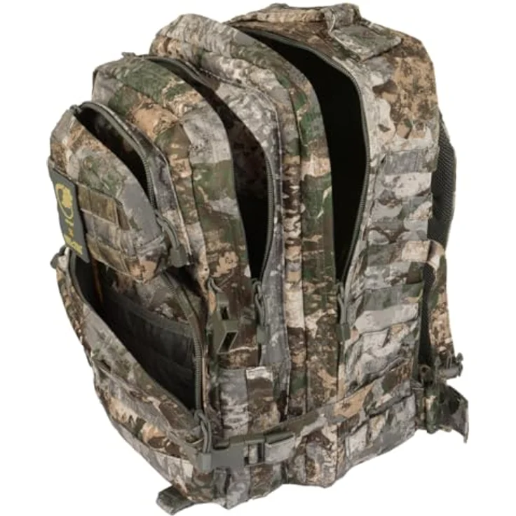 Mil-Tec US Assault Pack Tagesrucksack (36L) • Taktischer Militär Rucksack mit MOLLE-System, gepolsterten Schultergurten und robustem Material, Schwarz – Bild 2
