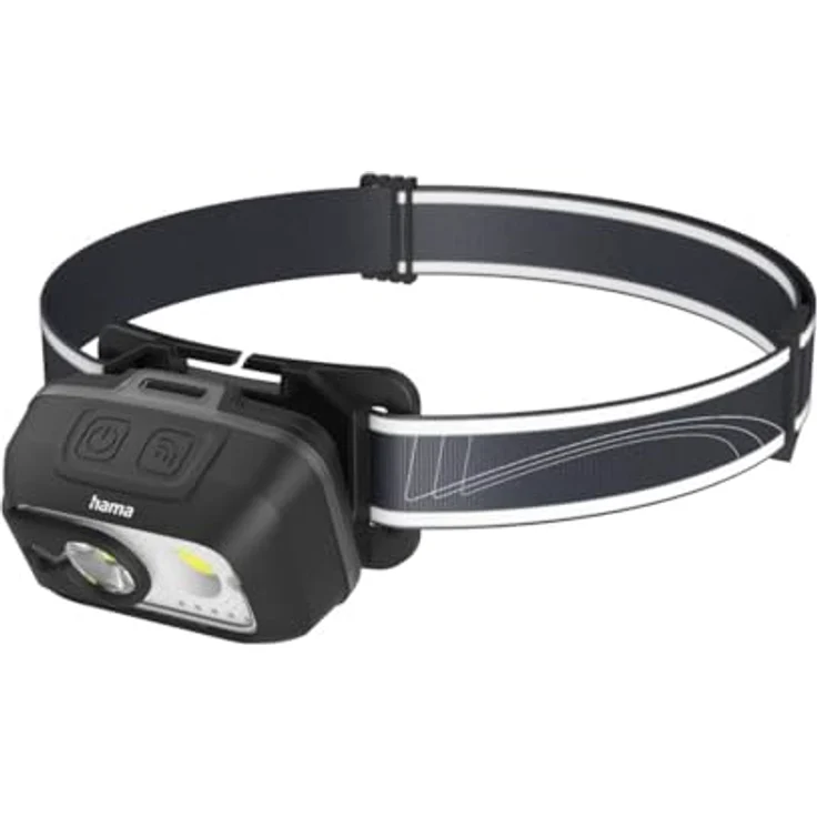 Hama LED-Stirnlampe "HL500-C", Akku-Kopflampe mit Gestensensor, 4 Licht-Modi, verstellbarer Neigungswinkel, USB-C Aufladung – Bild 2