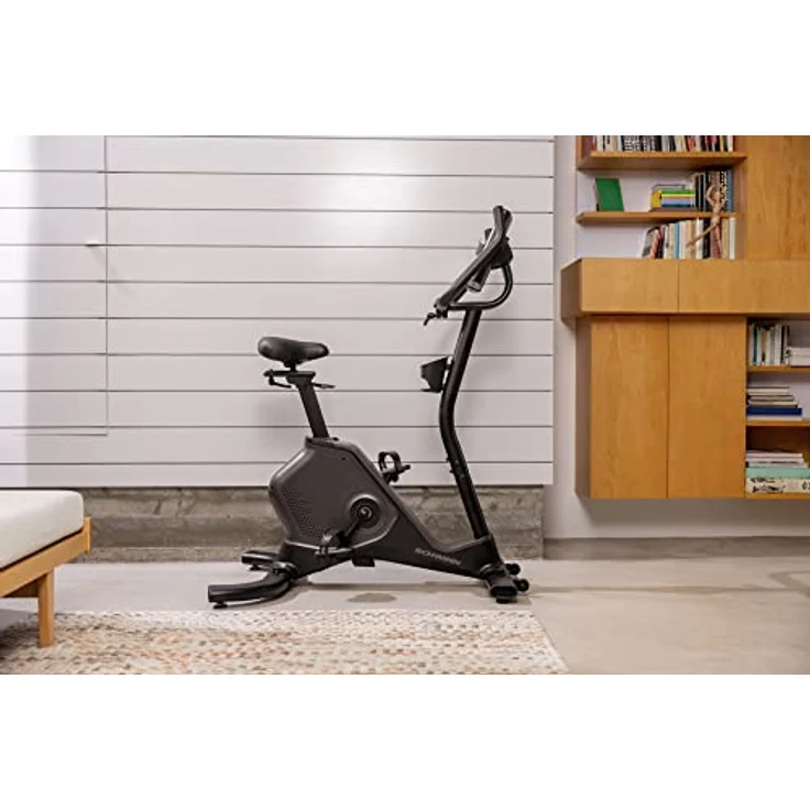 Schwinn 590U, Bluetoothverbindung mit JRNY™ und Zwift® app für Smartphone oder Tablet, Intuitives 7" LCD Farbdisplay, integrierte Bluetooth Lautsprecher, Ablage für Tablet, USB-Ladebuchse – Bild 5