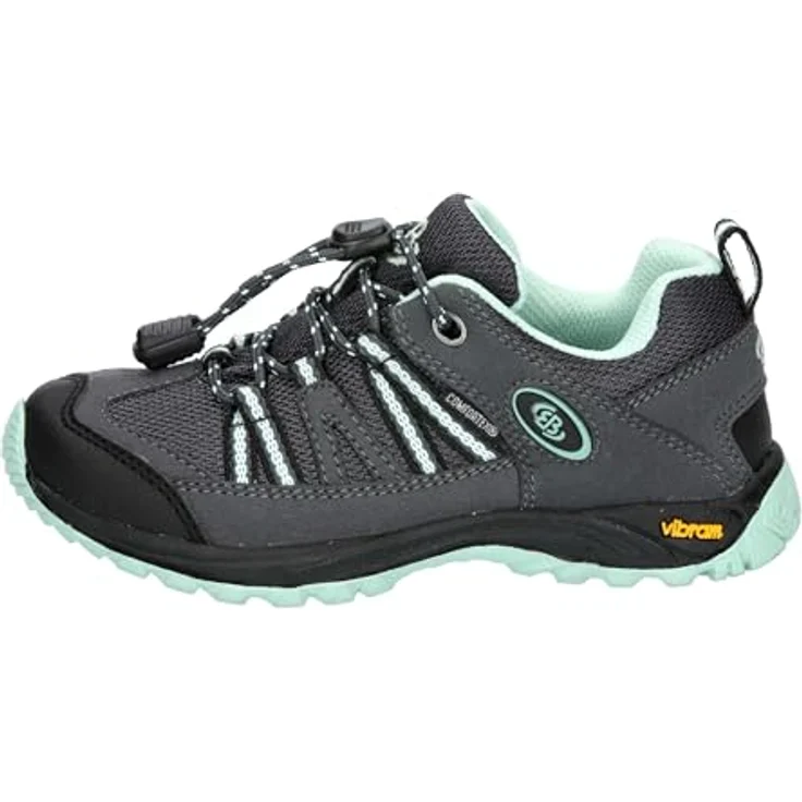 Brütting Outdoorschuh Ohio Low 37, Kinderschuh aus Nylon mit Schnellschnürsystem und Wechselfußbett, schwarz – Bild 2