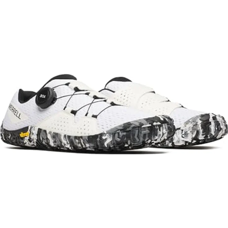 Merrell Vapor Glove 6 Boa, Herren Laufschuhe mit BOA®-Verschlusssystem und 100% recyceltem Mesh-Futter, Weiss, Größe 46 – Bild 2