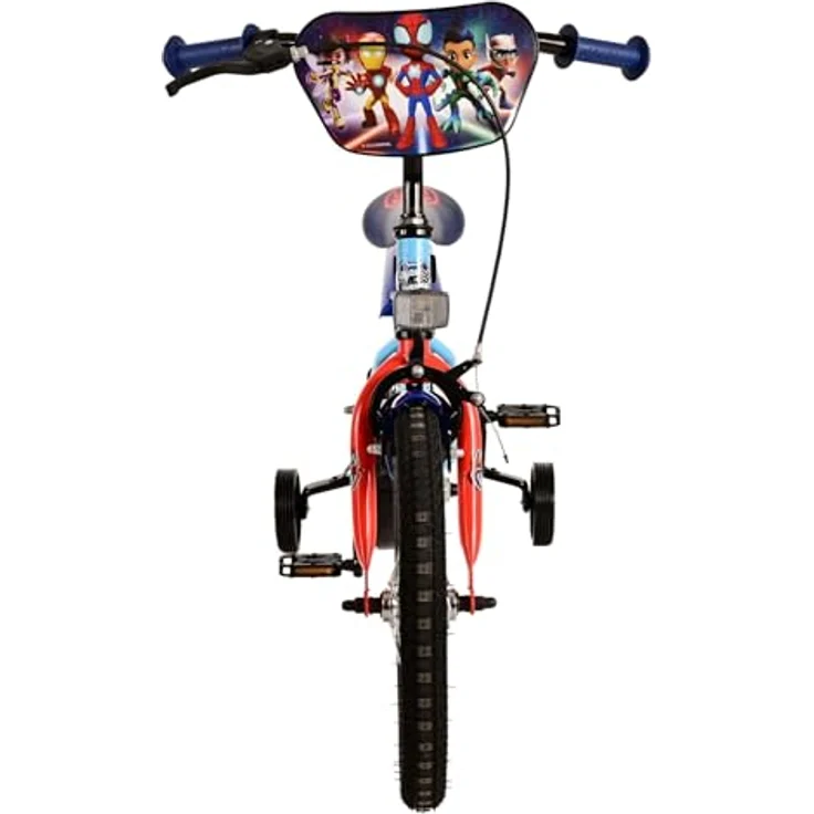 Volare Kinderfahrrad 16 Zoll Kinderfahrrad Rad Marvel Spidey Amazing Friends 21786-SACB, 1 Gang, Rücktritt, Stützräder, Schutzbleche, Kettenschutz, blau – Bild 7