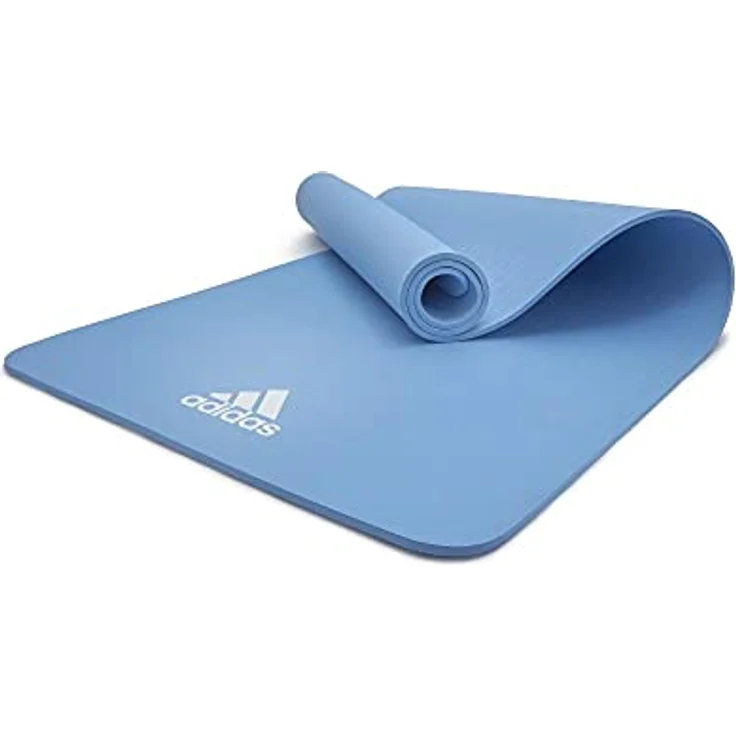 Adidas Yoga Mat - 8mm - Glow Blue, rutschfest, PVC-frei, 176 x 61 cm – Bild 1