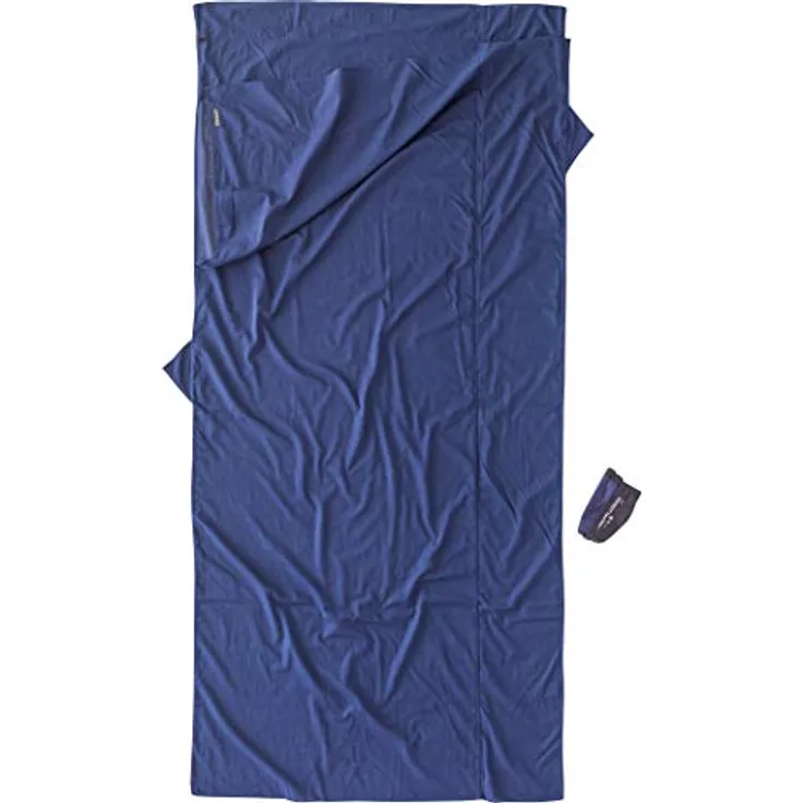 Cocoon Schlafsack, 240 cm aus ägyptischer Baumwolle, für warme und tropische Klimazonen, lang und breit geschnitten