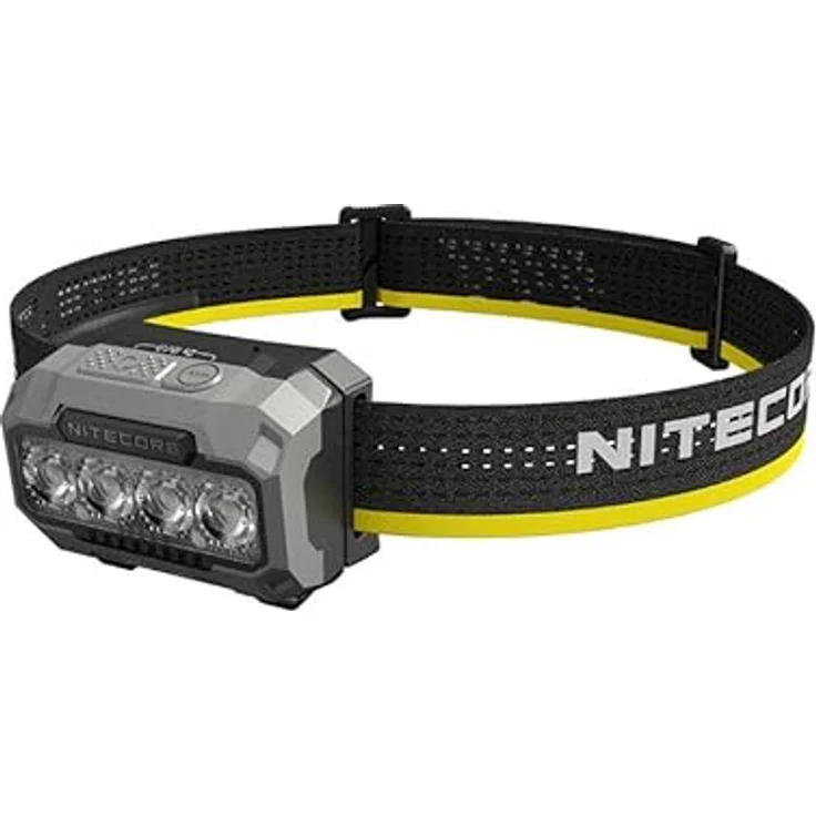 Nitecore HA23 UHE, Schwarze Stirnlampe mit Dual-Core-MCT-UHE-LEDs, 3 Farbtemperaturen und 4 Helligkeitsstufen – Bild 1