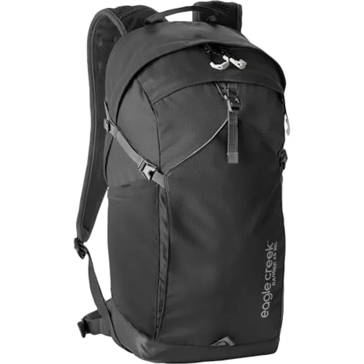 Eagle Creek Ranger Xe Rucksack, 26 L, atmungsaktives Rückenteil, abschließbare Reißverschlüsse, Trinkmanschette, schwarz