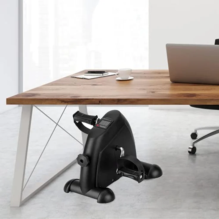 himaly Mini Bike Heimtrainer, Arm- und Beintrainer, Pedaltrainer für Senioren und Junge, Ausdauertraining, Verschiedene Widerstandsstufen, Trainingsgerät für zu Hause uns Büro, Schwarz - Preisvergleich – Bild 4