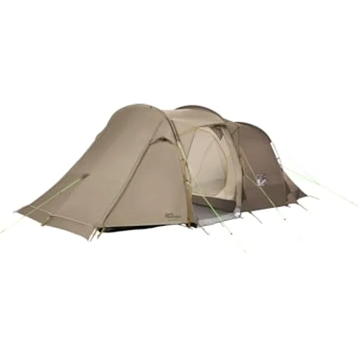 Jack Wolfskin Divide RT Zelt, Familien-Tunnelzelt für 4 - 6 Personen, recycelte Materialien, White Pepper – Bild 5