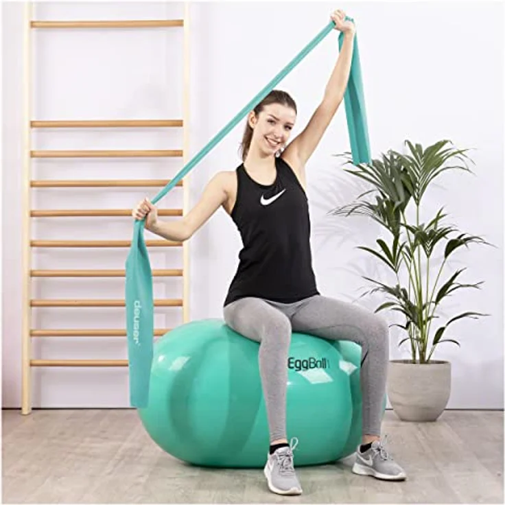 Deuser Band Therapie 20 m Aqua Fitnessband, chlorresistent, latexfrei, grün, One Size – Bild 5