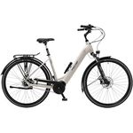 FISCHER E-Bike City CITA 4.3i, Elektrofahrrad für Damen und Herren, RH 43, 65 Nm Mittelmotor, 630 Wh Akku, Sand matt, hydraulische Scheibenbremse, SHIMANO Nabenschaltung, 90 Lux LED-Beleuchtung