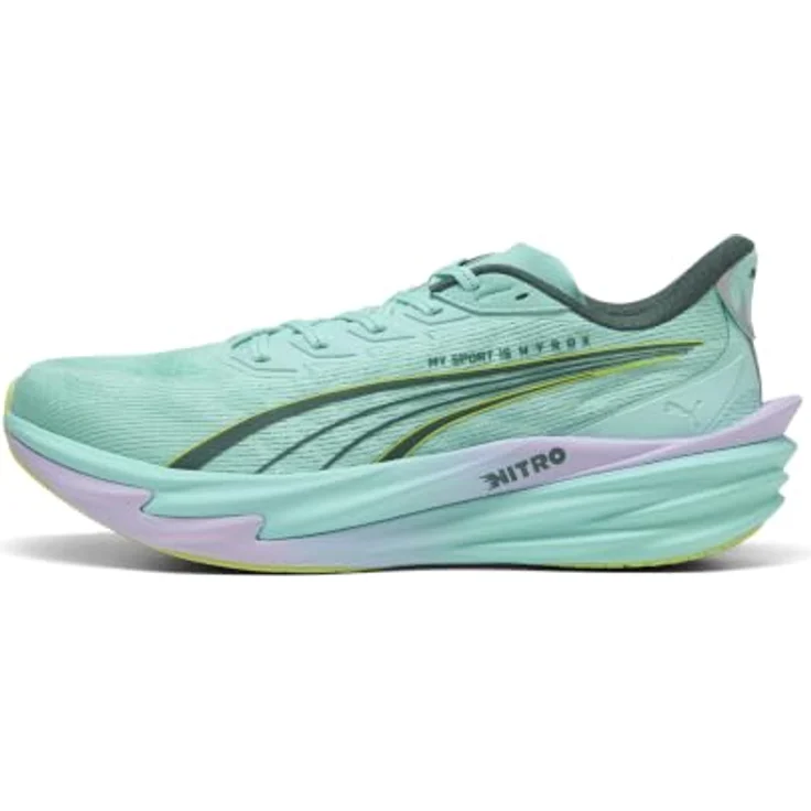 PUMA Deviate Nitro 4 X Hyrox Laufschuhe, grün, EU 44, mit NITROFOAM™ Dämpfung und PWRPLATE Karbonfaserplatte für maximale Energieübertragung – Bild 5