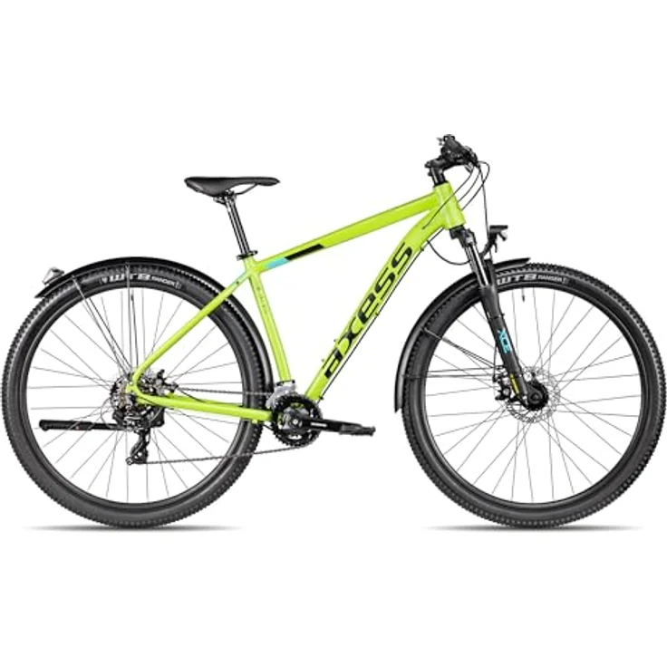 Axess SANDEE ATB Hardtail Mountainbike, 29 Zoll, 2x7-Gang Schaltung, SR Suntour Federgabel, grün, 17 Zoll – Bild 1