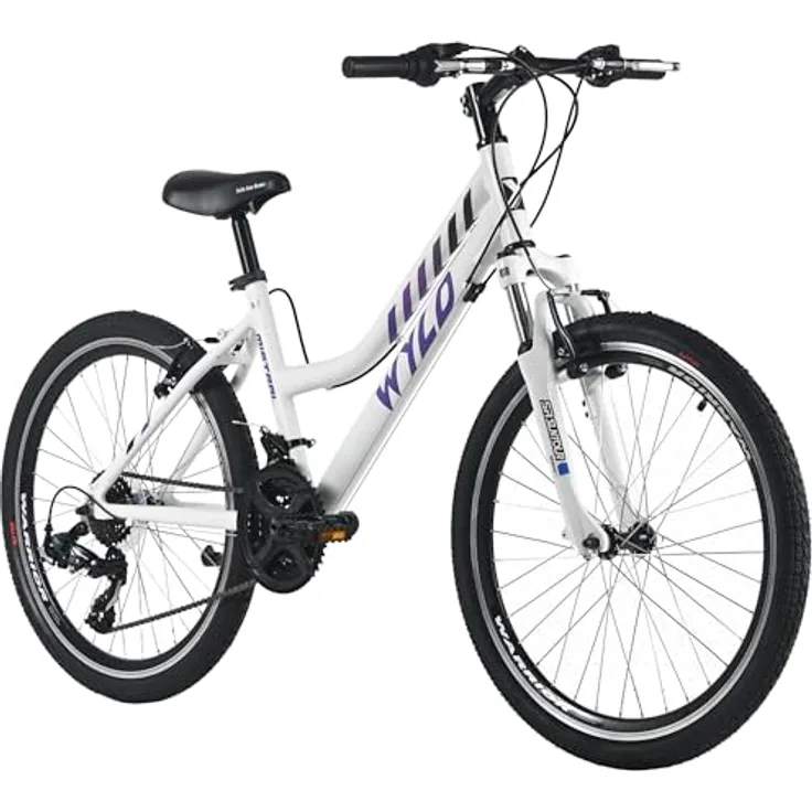 Dacapo WYLD 24" Kinderfahrrad MISTRAL, Aluminiumrahmen, 18-Gang SHIMANO Schaltung, einstellbare Federgabel, V-Brakes, für Körpergröße 130-150 cm