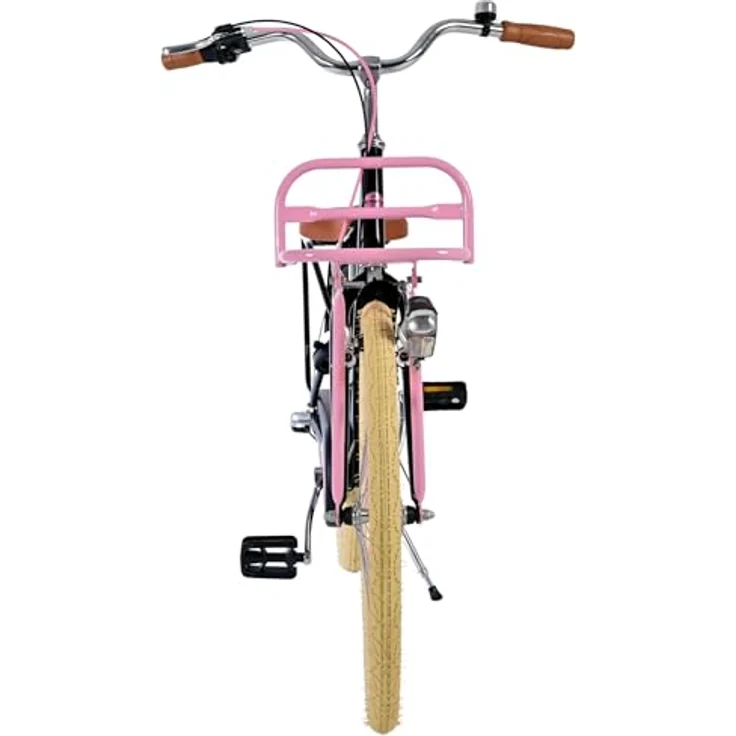 Volare Kinderfahrrad Excellent 24 Zoll für Mädchen, Schwarz, mit STVO-geprüfter Beleuchtung und Rücktrittbremse – Bild 8
