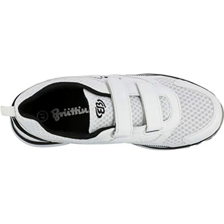 Brütting Herren Laufschuhe Performance V, Klettverschluss, robustes Obermaterial aus Nylon, weiss – Bild 6