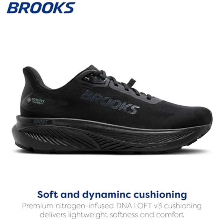 Brooks Ghost 18 GTX, Allround-Laufschuhe mit GORE-TEX Membran, wind- und wasserdicht, Schwarz – Bild 2