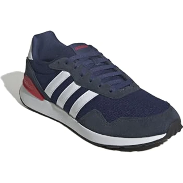 Adidas RUN 60S Laufschuhe im Retro-Stil, Textil und Wildleder, Schnürverschluss, Standard-Passform, Dämpfung für ganztägigen Komfort – Bild 3
