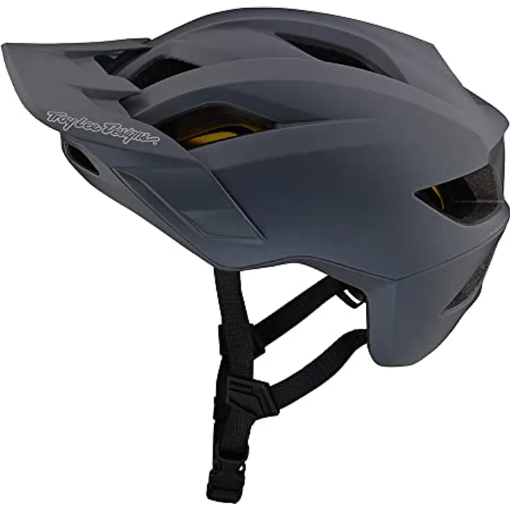 Troy Lee Designs Flowline Mips MTB-Helm, Halbschale für mehr Sicherheit und Komfort, grau, Größe XS-S