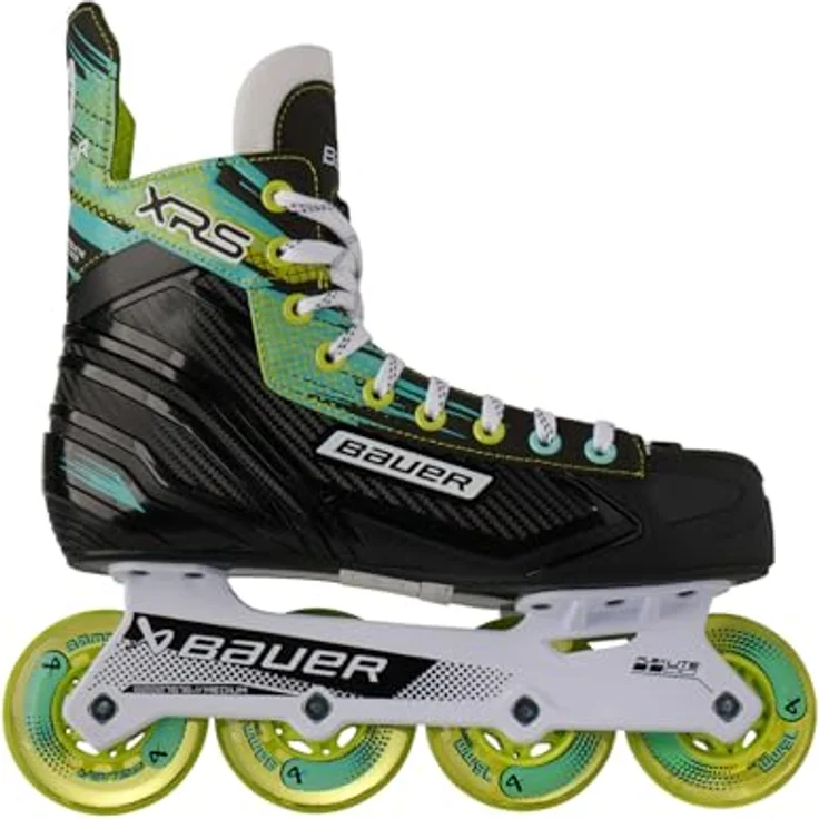 Bauer XRS Inline Skate Senior, Größe 11 (47), Regular Weite, Injected Comp Weave-Viertelpaket, Flexlite-Chassis, ABEC 5-Lager – Bild 2