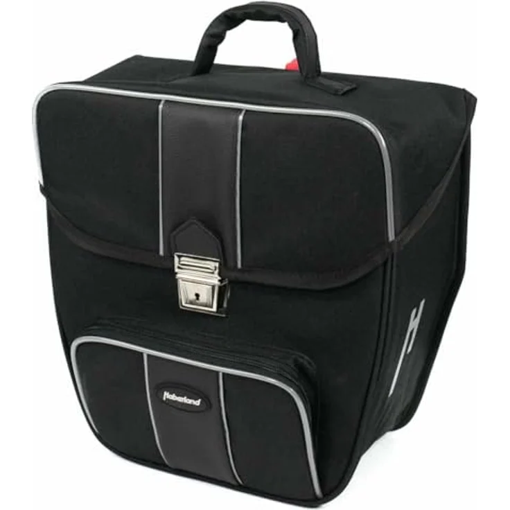 Haberland Einzeltasche "Safe", abschließbare Gepäckträgertasche, 16 l, wasserabweisend, schwarz – Bild 3