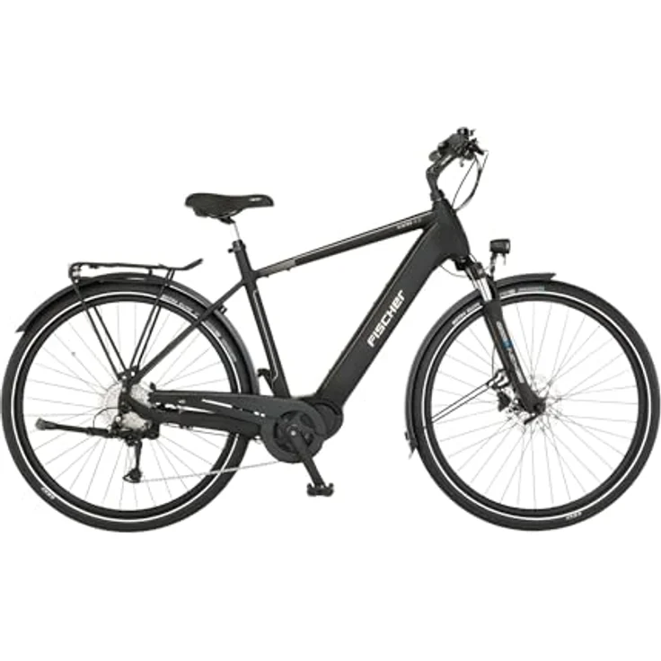 Fischer E-Bike Trekking VIATOR 4.2i Active, Elektrofahrrad für Damen und Herren, 28 Zoll, RH 55, 80 Nm Mittelmotor, 36 V 630 Wh Akku, Shimano 9-Gang, nur 30 kg Gewicht – Bild 1