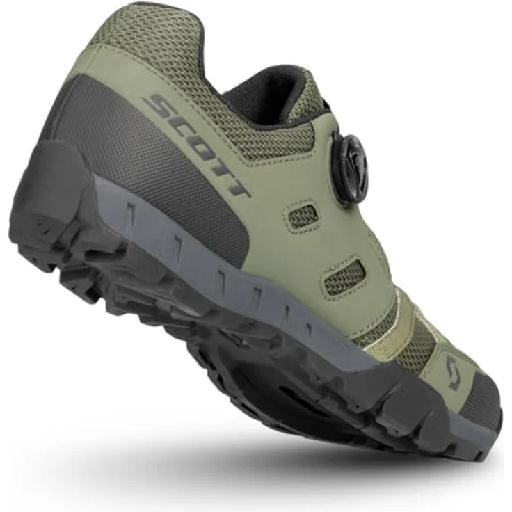 SCOTT Sport Crus-r BOA Fahrradschuhe, leicht und flexibel mit hoch atmungsaktivem Obermaterial, grün/schwarz, Größe 46.0 – Bild 5