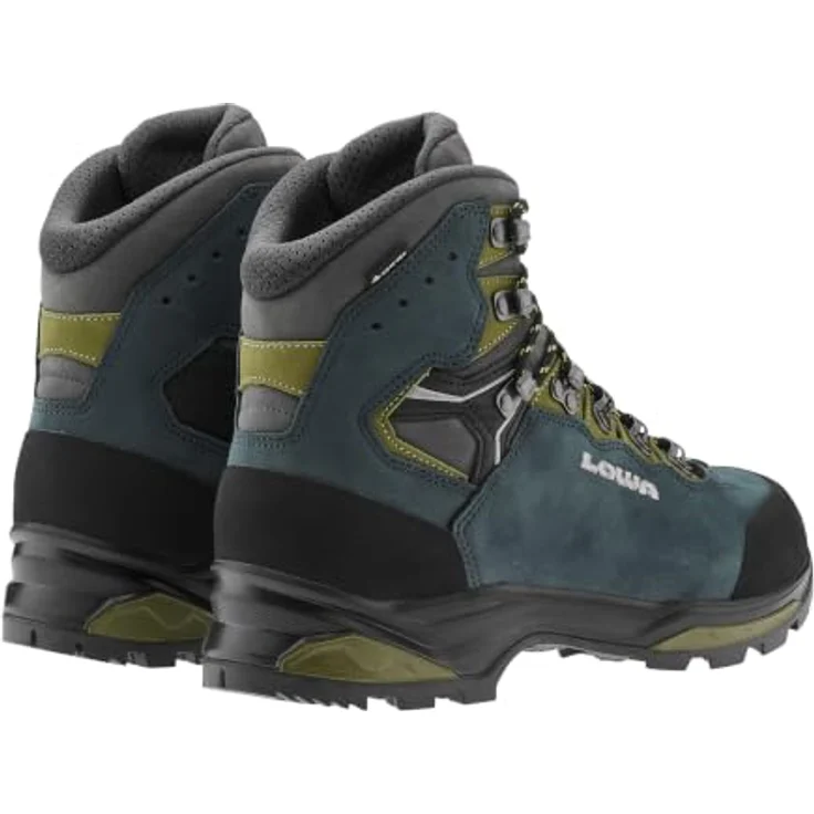 LOWA CAMINO EVO GTX, Outdoor-Stiefel für Herren, atmungsaktiv und wasserdicht, Blau/Gelb, für Wandern und Trekking – Bild 4