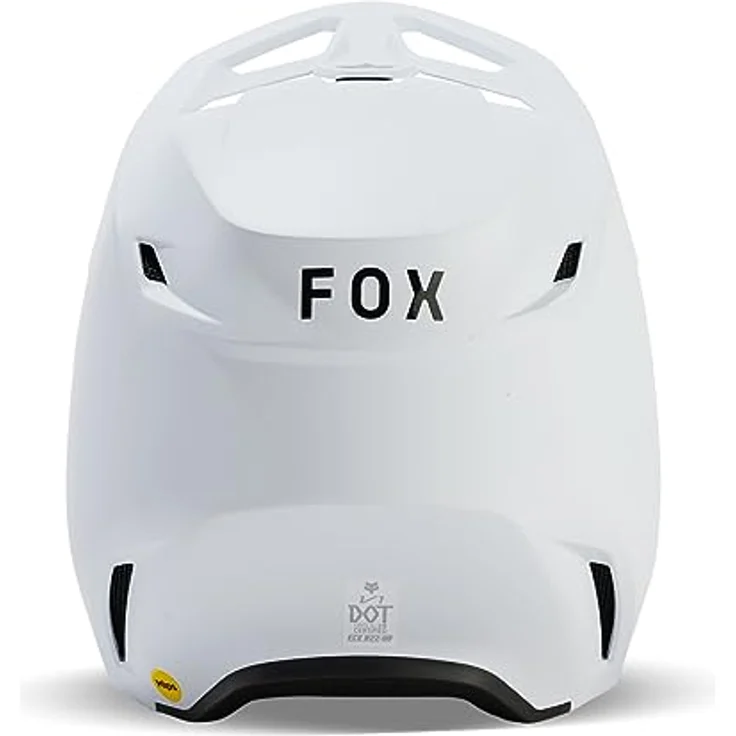 Fox V1 Solid Motocross Helm, weiß matt, mit MIPS-Schutzsystem und optimaler Luftzirkulation, Größe L (59/60) – Bild 3