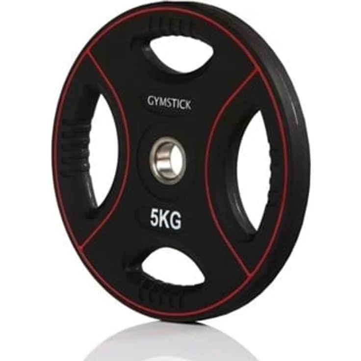 Gymstick Pro Pump Set Disc 5kg, Fitness-Hantelscheibe mit integrierten Handgriffen, für vielseitige Nutzung als Kurzhantel