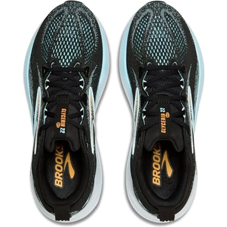 Brooks Running Glycerin 22, Herren Laufschuhe für Roadrunning, Komfort und Unterstützung, Größe 44.5, Orange und Schwarz – Bild 5