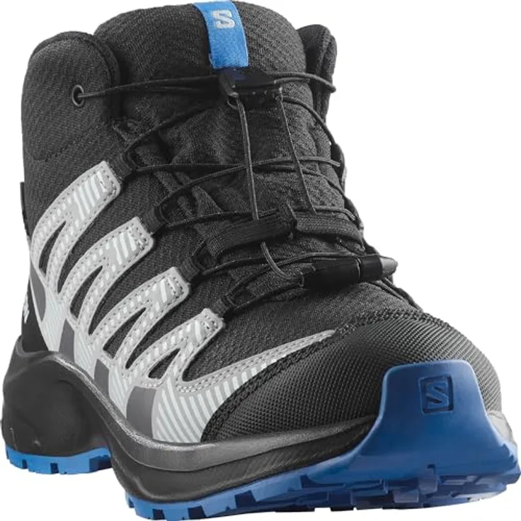 Salomon XA PRO V8 MID WP J, Wasserdichter Wanderschuh mit hohem Schaft und profilierten Gummi-Sohlen
