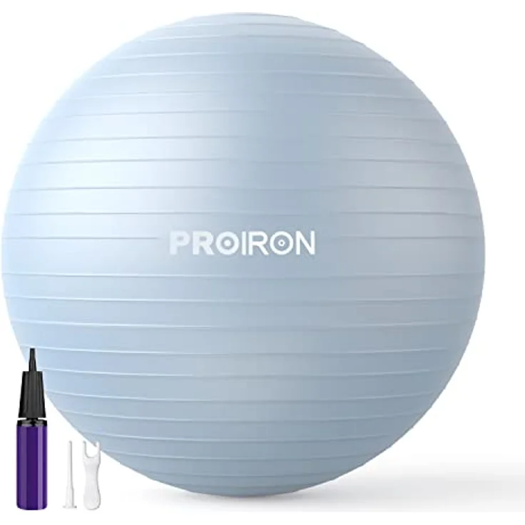 PROIRON Gymnastikball Pezziball Sitzball Trainingsball Fitnessball & Balance für Core-Training mit Pumpe Anti Burst Pilates Ball Robuster für Erwachsene Büro Pezzibälle Gymnastikbälle – Bild 1