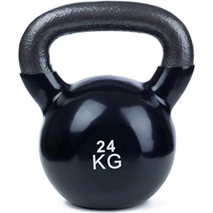 Sport-Thieme Kettlebell Vinyl | Kugelhantel, Gewichtskugel aus Gusseisen mit Soft-Vinyloberfläche | In acht Gewichtsvarianten: 4-24 kg | Markenqualität – Bild 2