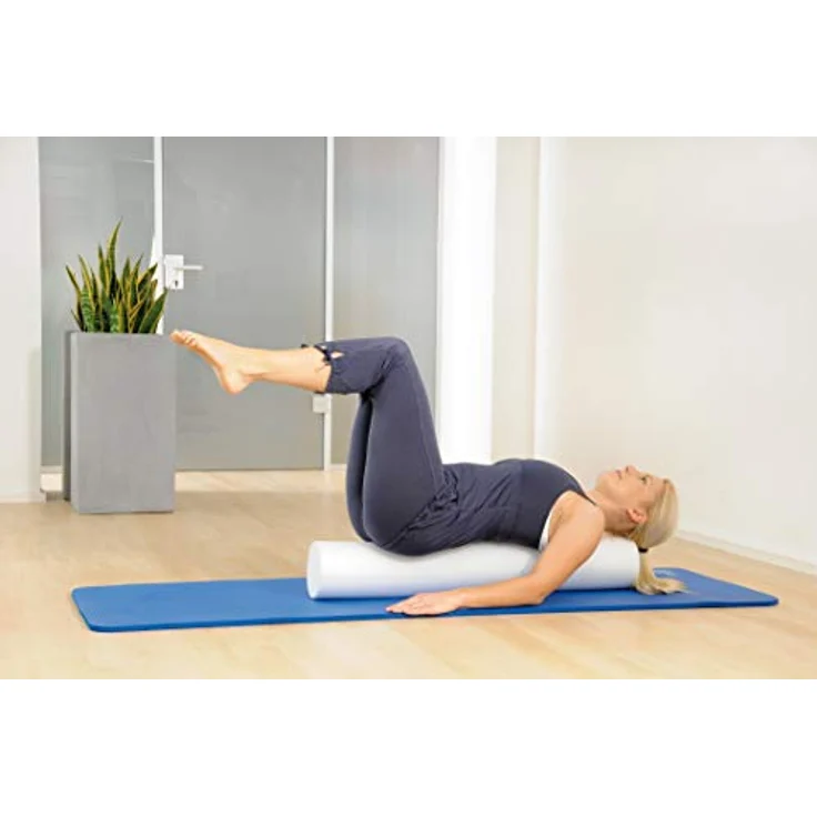 SISSEL Pilates Roller 90cm Weiß, Optimal für Balance & Stabilität, Inkl. Übungsposter, Ideal für Rehabilitation & Core-Training, Premium Material, Für Anfänger & Fortgeschrittene – Bild 2