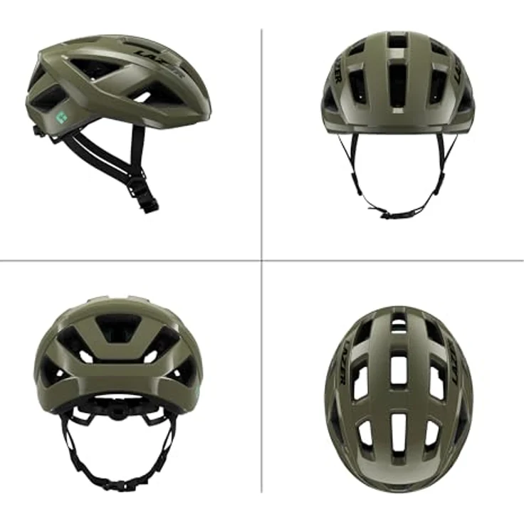 Lazer Tonic KinetiCore Rennrad/Gravel-Helm mit In-Mold-Konstruktion und 18 Belüftungsöffnungen, Pine Green – Bild 2