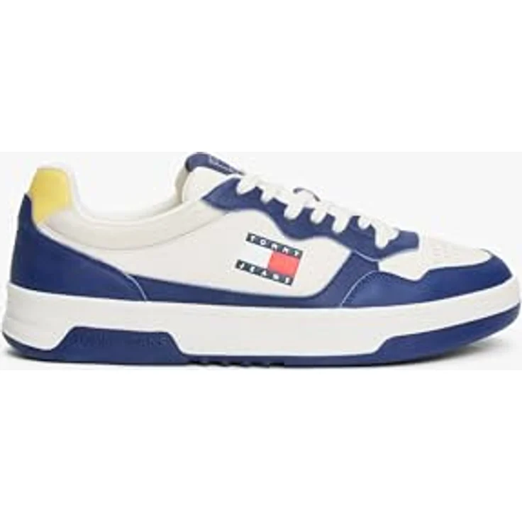 TOMMY HILFIGER Tjm Cupsole Leather Ess Herren Sneakers, Blau, Größe 45 – Bild 9