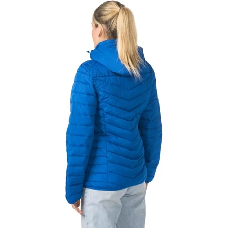 ERIMA CMPT Pufferjacke, leichte Steppjacke mit hohem Kragen und abnehmbarer Kapuze, new royal, Größe 34 – Bild 7