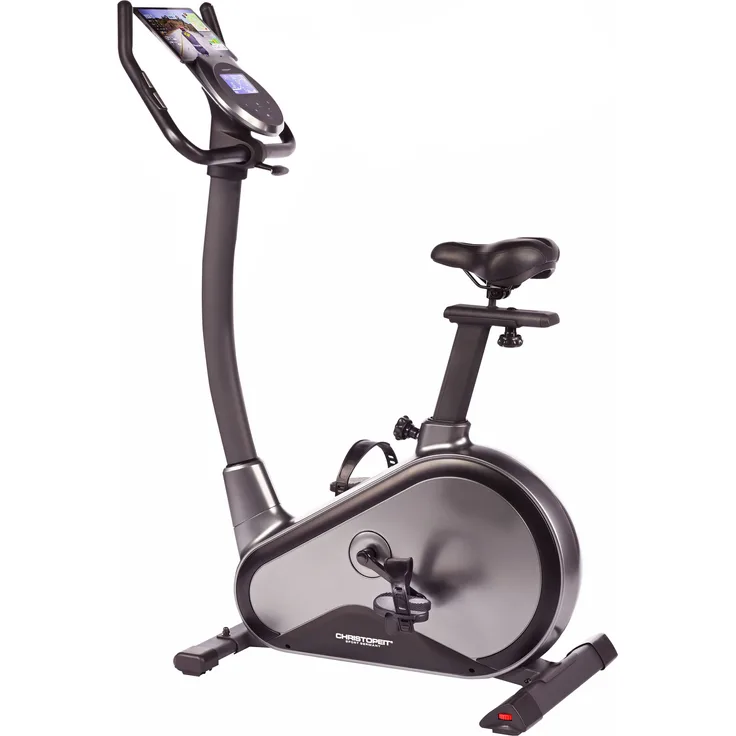Christopeit Sport® Ergometer EM 8000 (Kinomap App kompatibel), Heimtrainer mit 32-stufiger Widerstandsregelung, Bluetooth-Schnittstelle