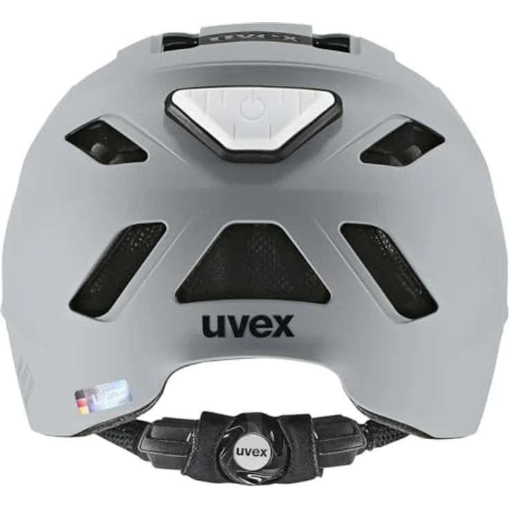 Uvex Urban Planet LED, Cityhelm mit integriertem LED-Licht, Größe 54-58 cm, Nashorn  – Bild 3