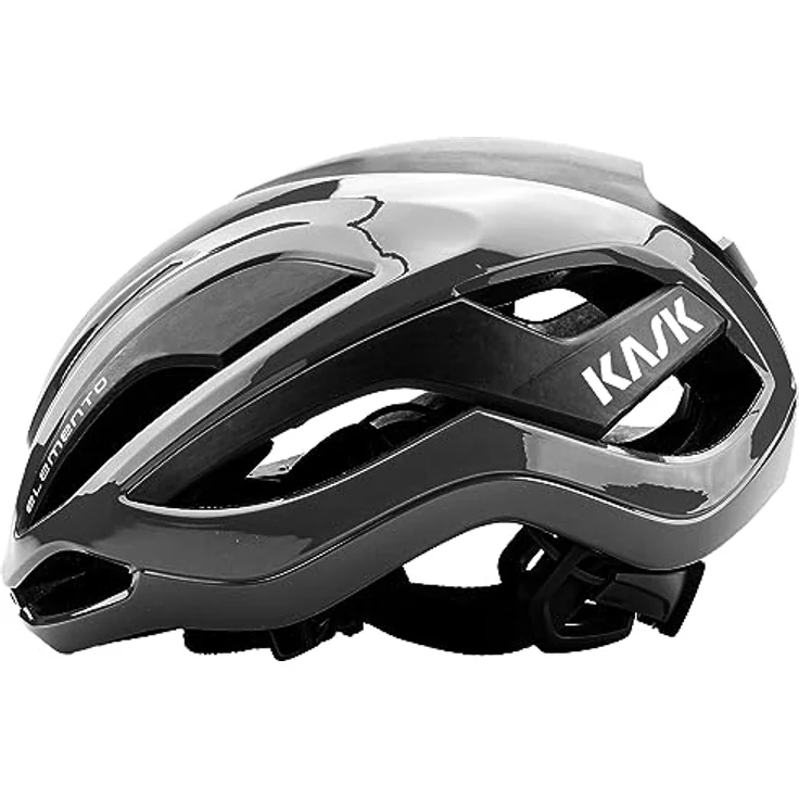 KASK Elemento Fahrradhelm, aerodynamischer Performance-Helm, schwarz, Größe M (52-58 cm) – Bild 3