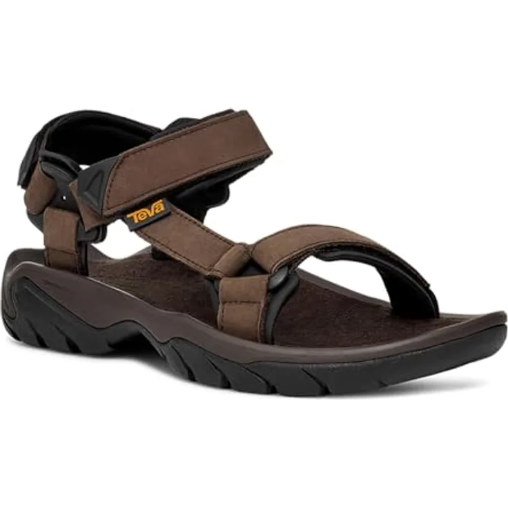 Teva Terra Fi 5 Universal Leather Men's Trekkingsandale, Größe 39.5 (US 7), wasserabweisend, Farbe: turkish coffee