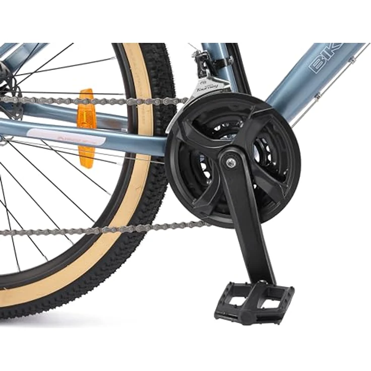 BIKESTAR Hardtail Aluminium Mountainbike 26 Zoll, 21 Gang Shimano Schaltung mit Scheibenbremse | 16 Zoll Rahmen MTB Erwachsenen- und Jugendfahrrad | Weiß – Bild 7
