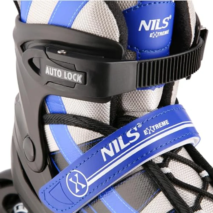 Nils Extreme NH18366A 2in1 Skates Größe: 31-34, Rollschuhe mit hochwertigen Stahlkufen und 3-facher Größenverstellbarkeit, Schwarz – Bild 7