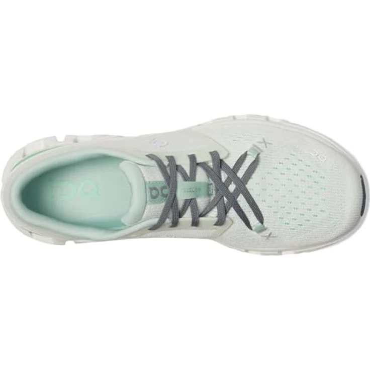 On Running Cloud X 4, Damen Laufschuhe mit X-förmigem Speedboard, Helion Superfoam und atmungsaktivem Obermaterial, 38.5, Grün – Bild 2