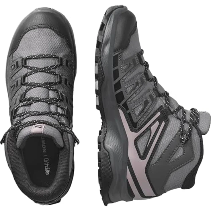Salomon Extegra Mid GTX W, Damen Wanderschuh mit GORE-TEX-Membran, leicht und griffig, Excali/9 Iron/Ni, Größe 42 – Bild 7