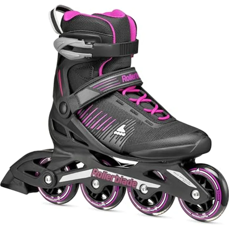 Rollerblade Zetrablade W Inline Skates Damen, schwarz lila, optimaler Halt und Komfort, 80 mm Rollen, Gr 39