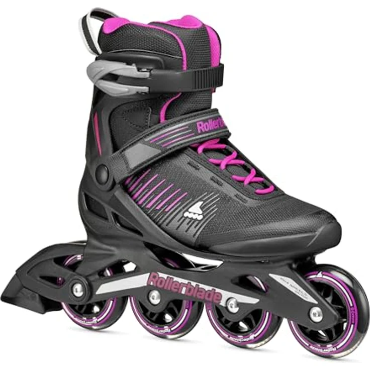 Rollerblade Zetrablade W Inline Skates Damen, schwarz lila, optimaler Halt und Komfort, 80 mm Rollen, Gr 39 – Bild 1