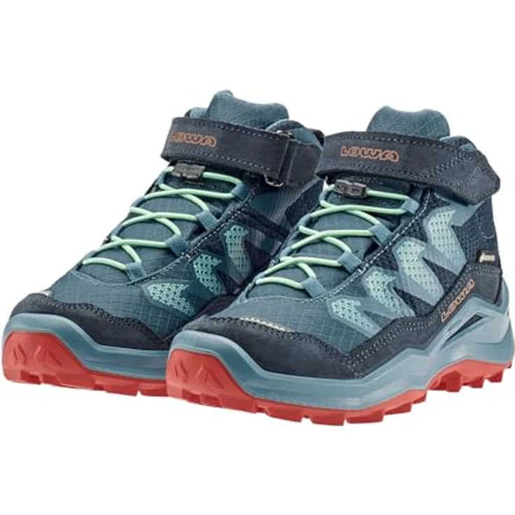 Lowa Maddox Pro Gtx Mid Vc Jr, Wanderschuhe für Kinder, Größe 30, Navy/Rauchblau, Veloursleder, mit Schnellverschluss und PU-Laufsohle – Bild 5