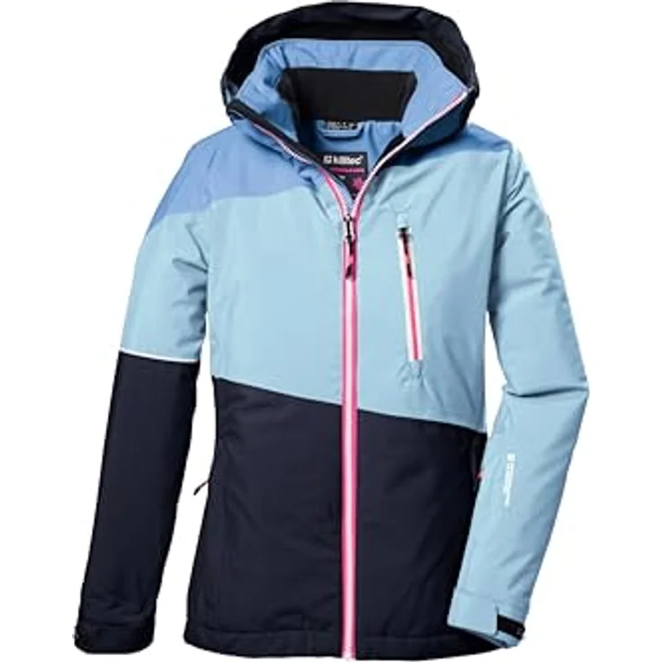 Killtec Mädchen Skijacke KSW 331 GRLS S, Funktionsjacke mit Kapuze, Schneefang und Teflon EcoElite™ Imprägnierung, 10.000 mm Wassersäule, pink – Bild 1